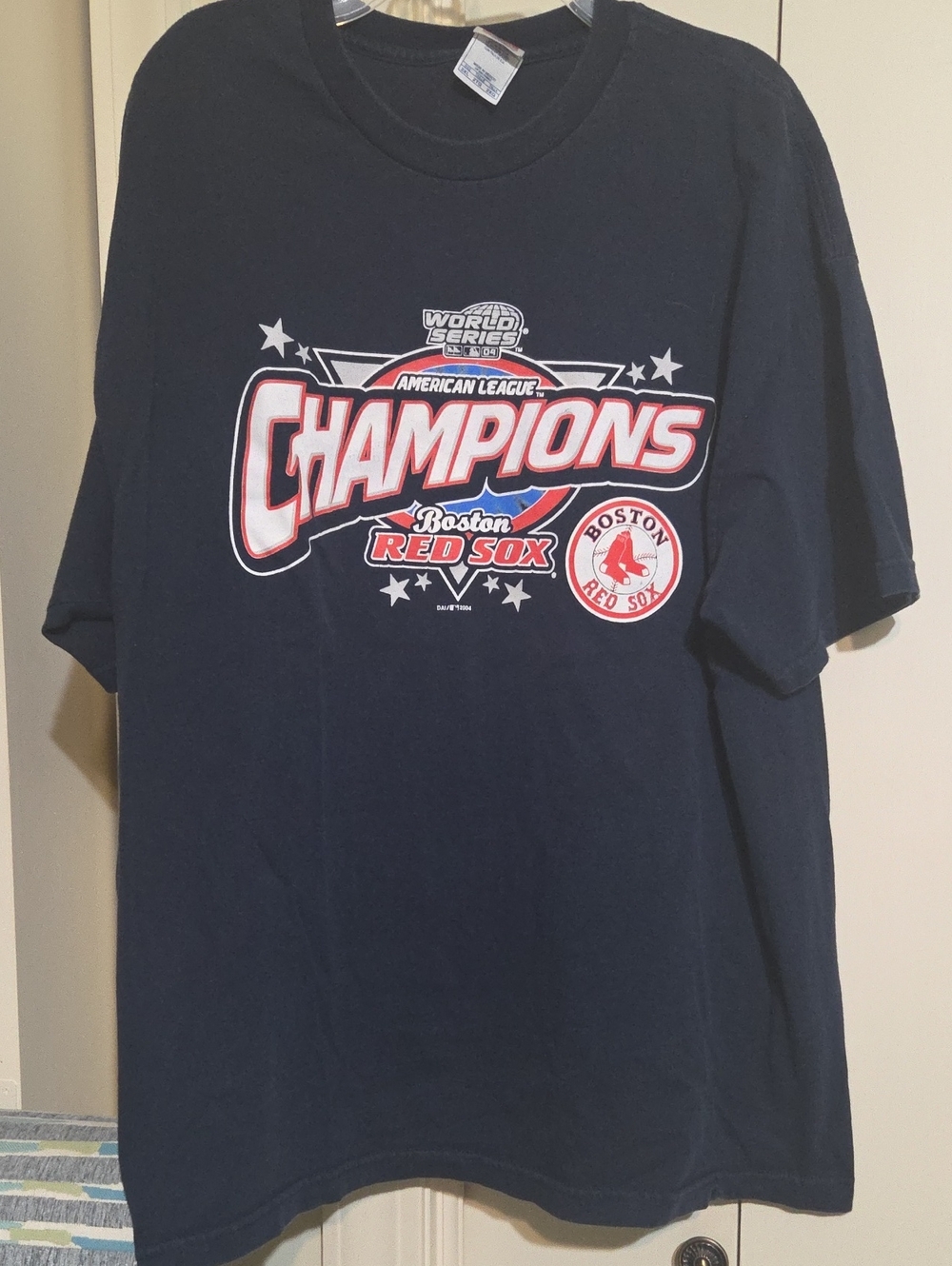 Boston Red Sox 2004 Champs Navy Short-Sleeve Champions Graphic Tee
